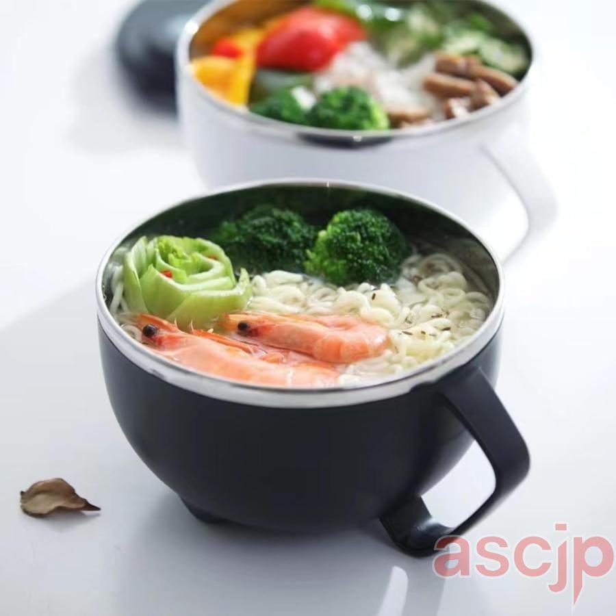 麺鉢 304ステンレス鋼 鉢?丼 蓋付き 弁当箱 1100MLラーメンどんぶり二