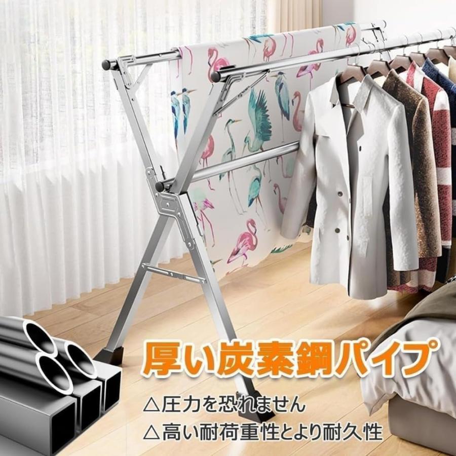 布団干し 屋外 倒れない 物干し 室内 x型 伸縮式 ベランダ 室内物干し