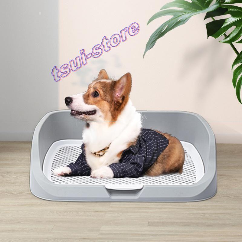 犬トイレ 犬トイレトレー ワイド しつけ 清潔ほとばしり防止 犬用
