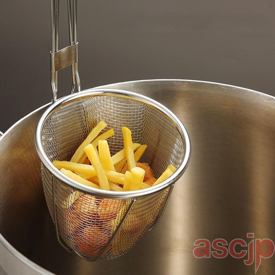 業務用 ラーメンてぼ キッチン用品 うどん 丸 湯切り ざる ステンレス