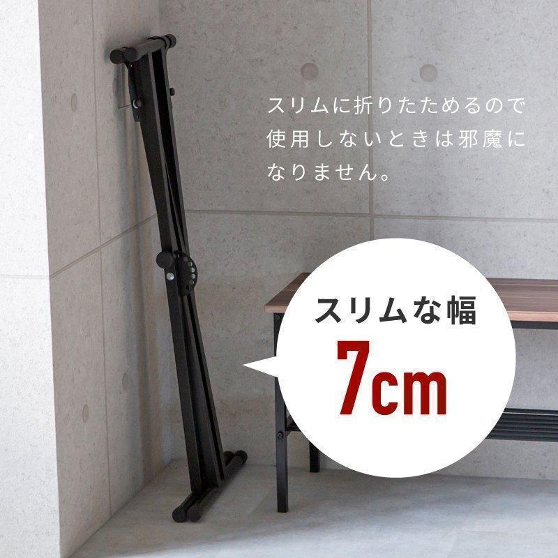 X型キーボードスタンド 折りたたみ式 ブラック キーボードスタンド X型 折りたたみ 軽量 高さ調節可 30cm?96.5cm