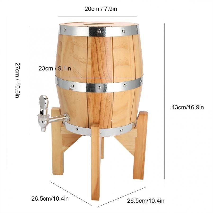 ビールサーバー 自宅 業務用 ビール樽 3リットル オーク材 バレル