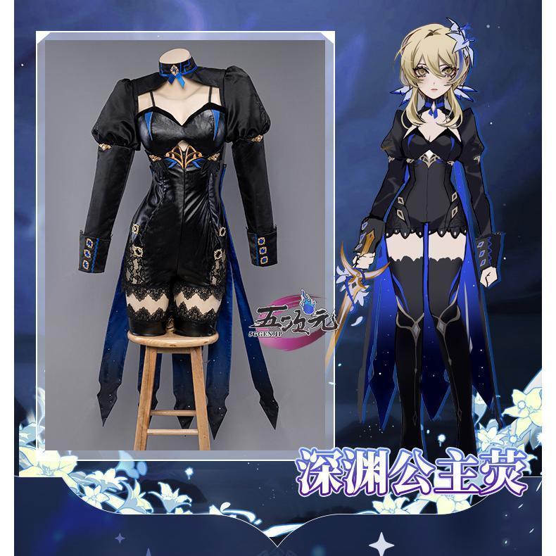Uwowo 原神 コスプレ ホタル 蛍 深淵の姫様 同人服 衣装 ※ウイッグ