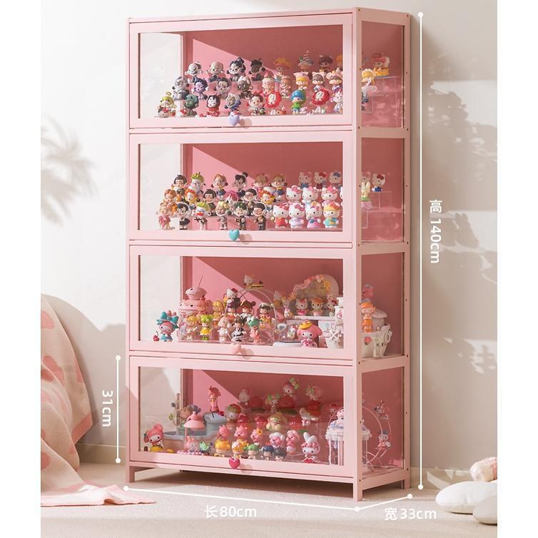 フィギュアケース 棚 コレクションケース フィギュア 天然竹製 透明