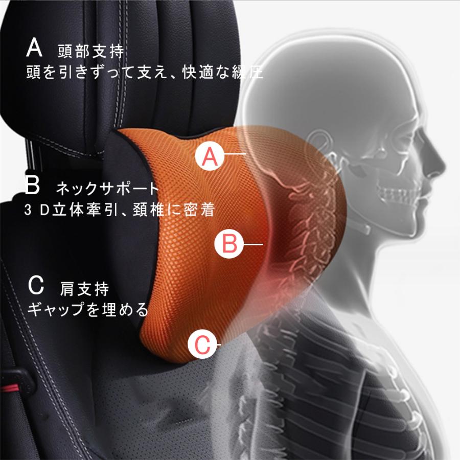 車 クッション 腰痛クッション 運転 クッション 車 腰クッション ヘッドレスト シートクッション 低反発クッション 腰枕 背もたれ｜ascriss-store｜07