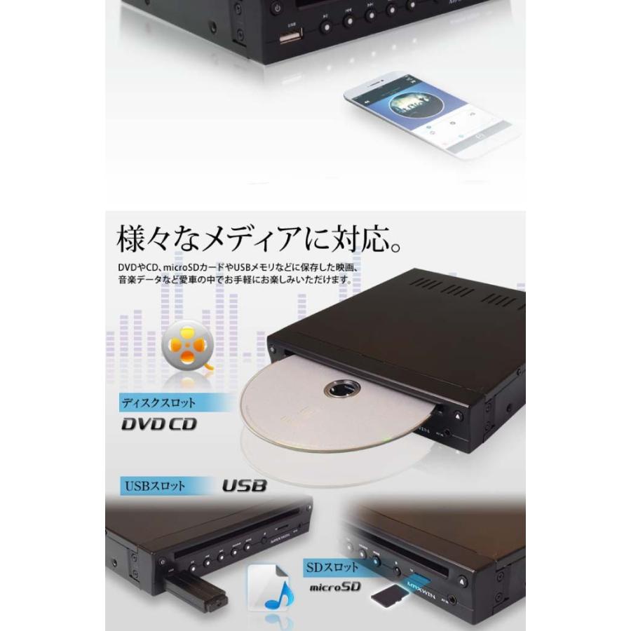 超薄型 車載用DVDプレーヤー HDMI出力 DVD306 厚さ約33mm Bluetooth