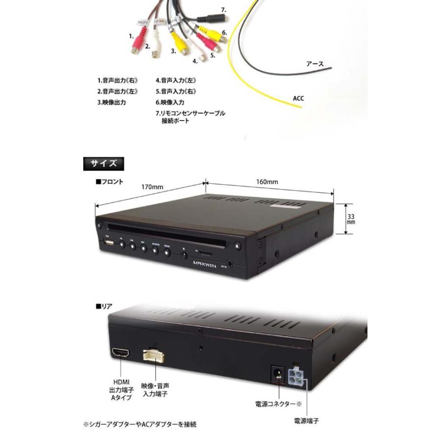 送料無料 超薄型 車載用dvdプレーヤー Hdmi出力 Dvd306 厚さ約33mm Bluetooth接続可能 Max255 Max Dvd306 Ase 通販 Yahoo ショッピング