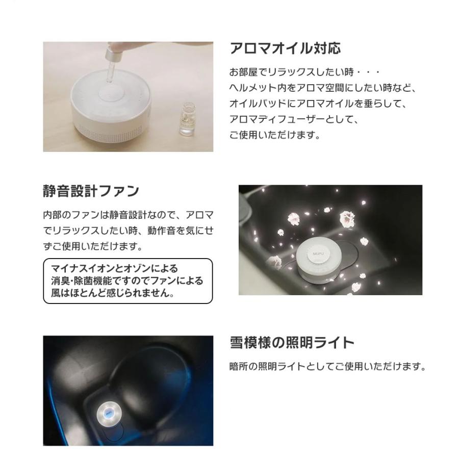 充電式ヘルメット除菌脱臭機 プラス マイナスイオン消臭 オゾン除菌 MF-C1 車内 バッグ 靴箱 クローゼット トイレでも使える max429 | ブランド登録なし | 05