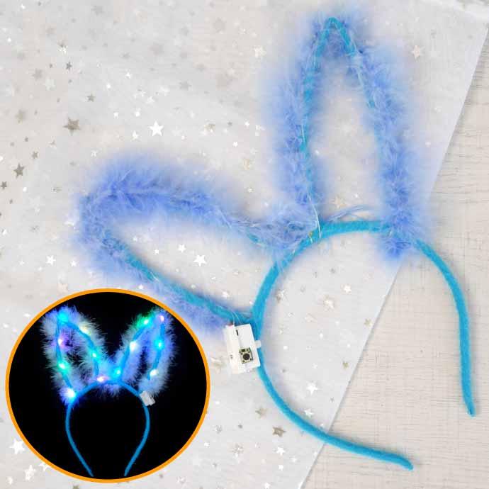 光る ウサギ耳カチューシャ うさぎ耳 ヘアバンド パーティグッズ 光る ウサギ耳カチューシャ うさぎ耳 ヘアバンド パーティグッズ