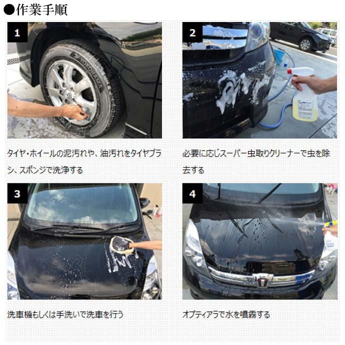 オプティアラ V2 スプレイヤー ガン ガラスコーティング剤 洗車 最先端