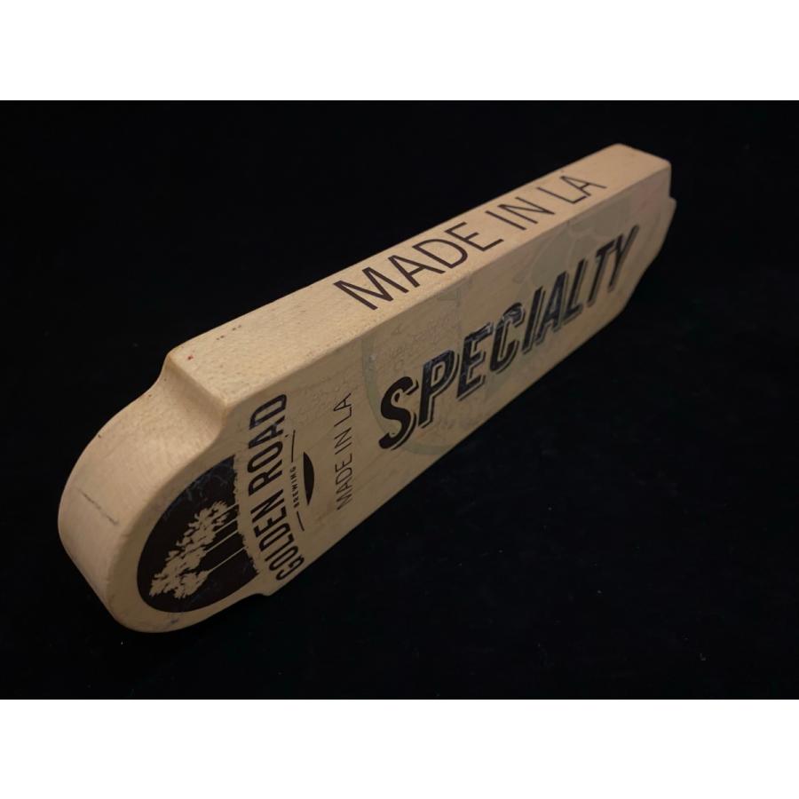   1988 ヴィンテージビアタップハンドル シフトノブ ビアタップハンドル Golden Road ウッド USED ビアサーバーノブ