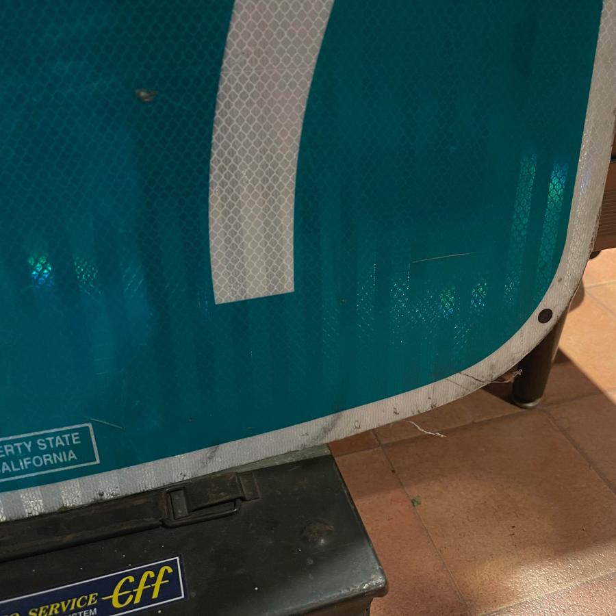 ロードサイン CALIFORNIA 57 E23 WARNING 道路標識 ガレージ