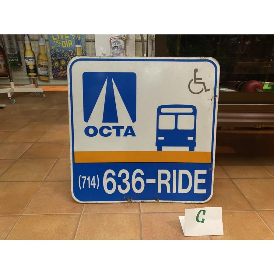 ロードサイン Octa C オレンジカウンティ バス バス停留所 道路標識 本物 アメリカ雑貨 輸入雑貨 カリフォルニア Cat06 P251 アメリカ雑貨オートサービスエフ 通販 Yahoo ショッピング