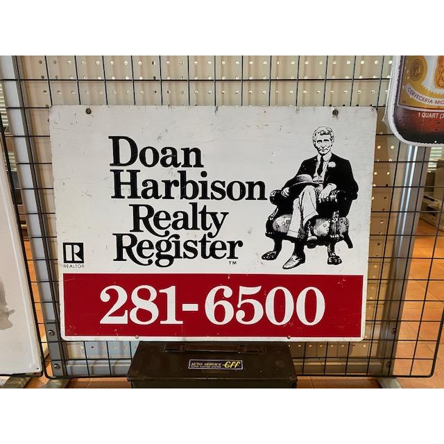 メタルサイン Doan Harbison Realty Register TIN SIGN アメリカ雑貨 輸入雑貨 ガレージインテリア 看板 ...
