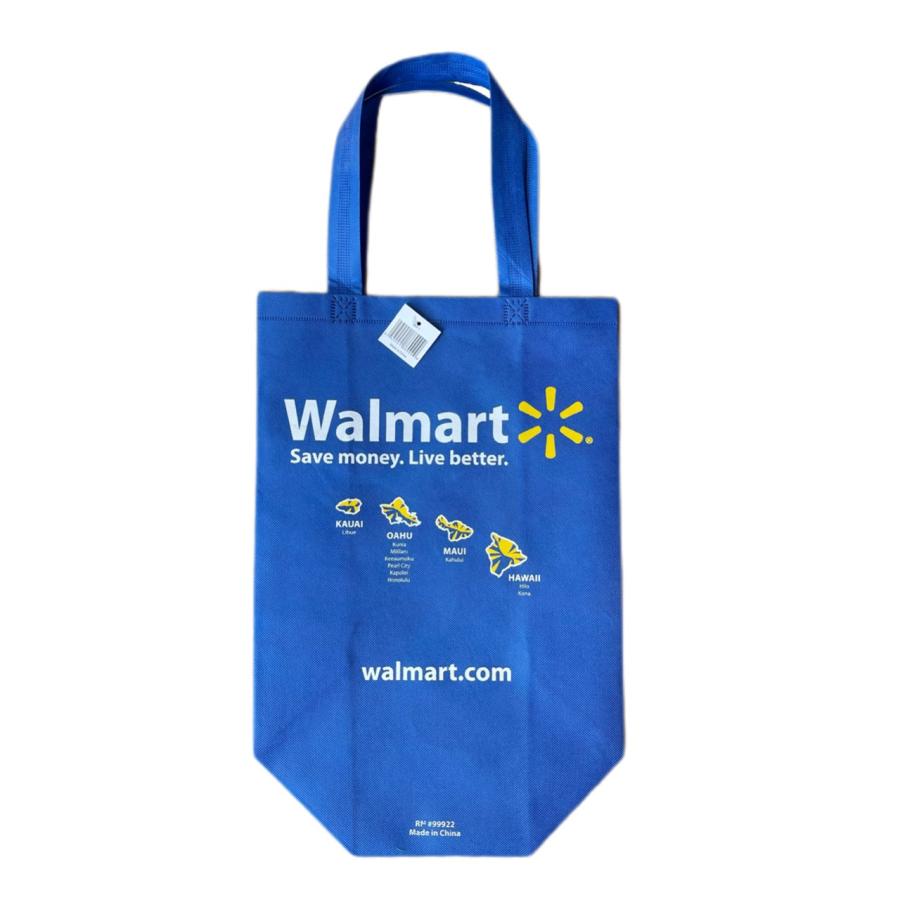 Walmart エコバッグ ブルー F36 ウォルマート ウォールマート ハワイ雑貨 エコトート usdm hdm トートバッグ 新品
