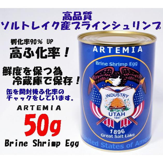 GSL産  ブラインシュリンプ エッグ  ユタ州 ソルトレイク産 50g 　ふ化率90％ UP｜asg