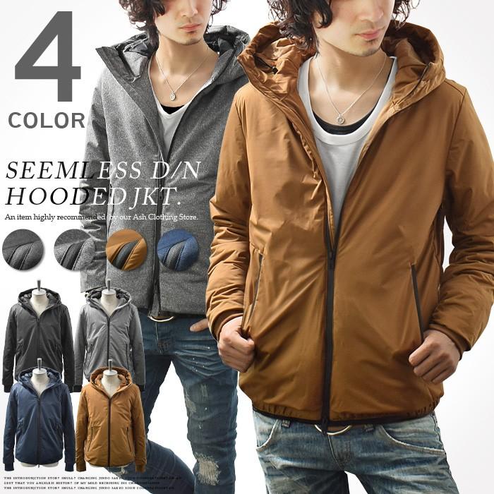 中綿ジャケット メンズ ダウンジャケット ジャケット ブルゾン フード シームレス アウター ショート丈 カジュアル Ash Yahoo 店 通販 Yahoo ショッピング