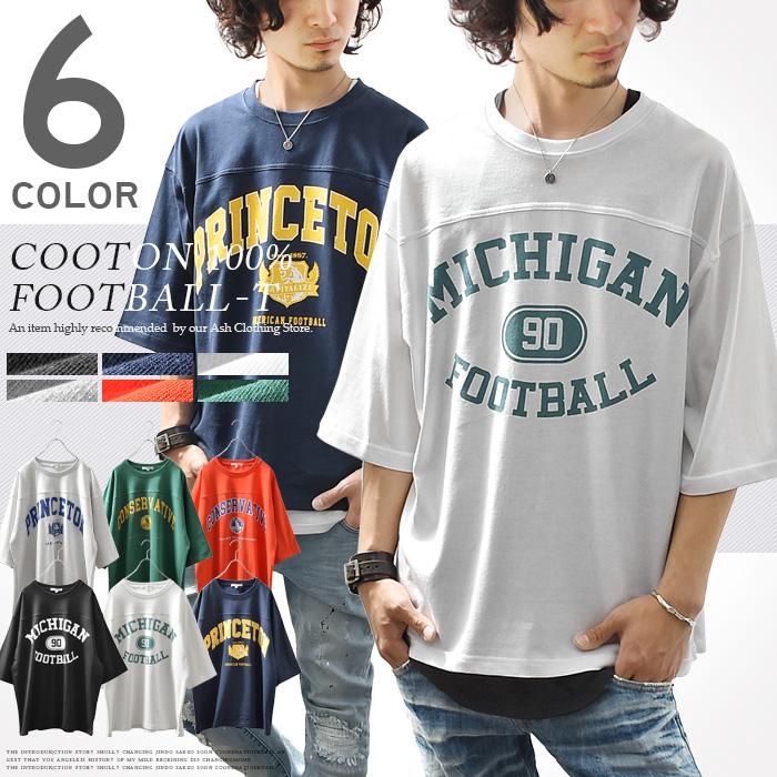 カットソー Tシャツ メンズ 半袖 Vネック ポケットt 切り替え 花柄