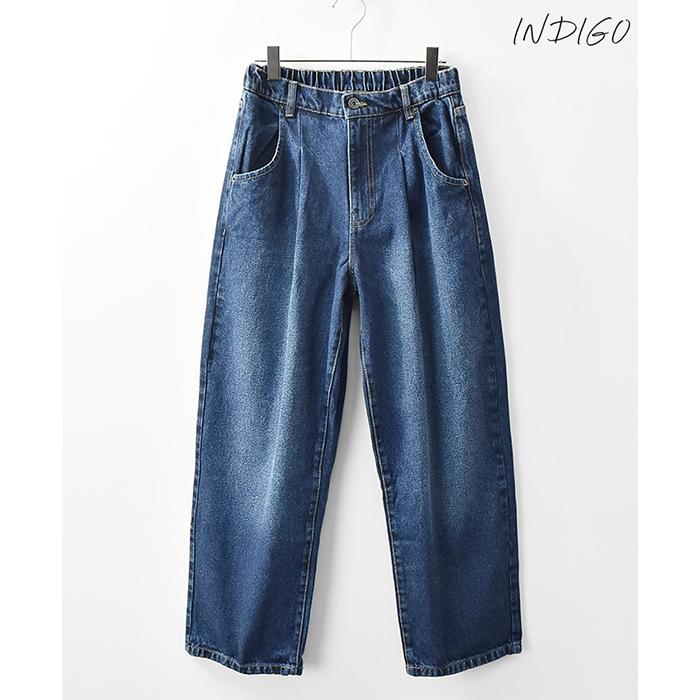 タックデニム30インチ デニムパンツ メンズ ワイドデニム デニム ワイドパンツ タック