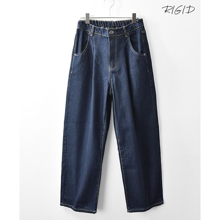 デニムパンツ メンズ ワイドデニム デニム ワイドパンツ タック