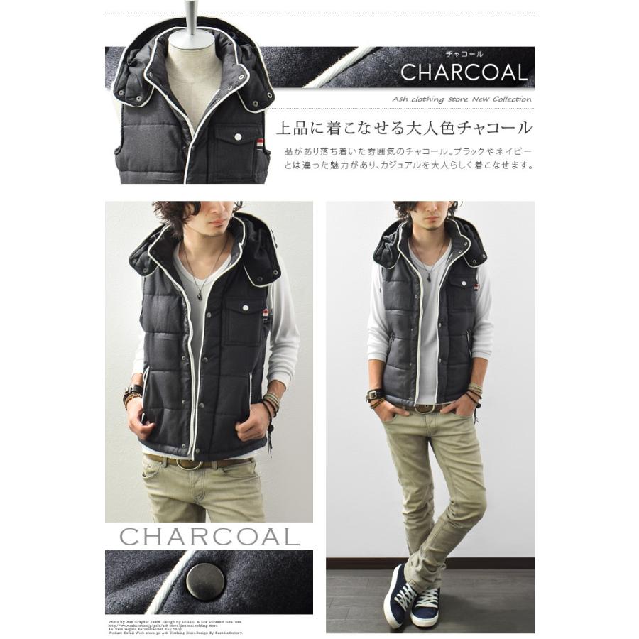 中綿ベスト メンズ ベスト ダウンベスト ジャケット アウター ブルゾン 秋冬 Ash Yahoo 店 通販 Yahoo ショッピング