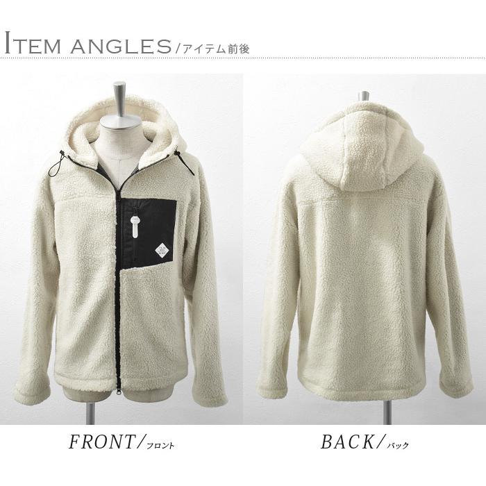 ボア ブルゾン ジャケット メンズ アウター パーカー メンズ