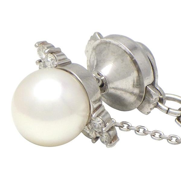 タイタック タイピン Pt900(プラチナ) パール・ダイヤモンド0.127ct 中古 質屋出品