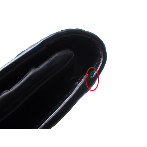 【値下げ】BOTTEGA VENETA ボッテガ・ヴェネタ 長札ファスナー付財布 レザー ブラック(黒) イントレチャート 中古 送料無料 質屋出品 | BOTTEGA VENETA | 02