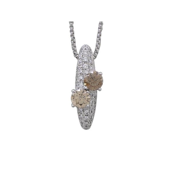 ネックレス Pt850/Pt900(プラチナ) ダイヤモンド0.768/0.745/0.52ct 