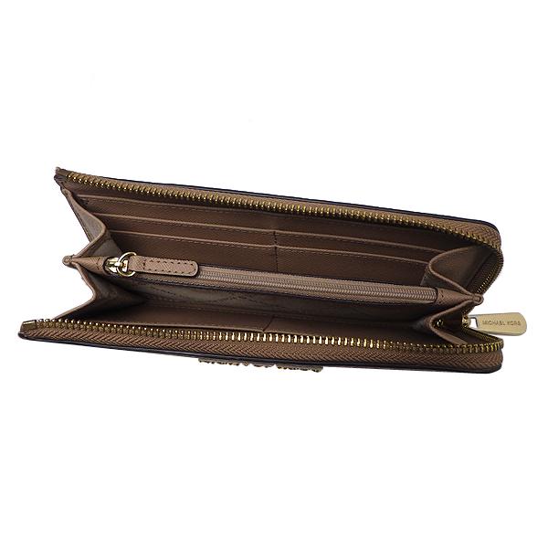 MICHAEL KORS マイケルコース L型ファスナー長財布 35HBGTVZ3L レザー ベージュ系 中古 難あり 質屋出品 | MICHAEL KORS | 06