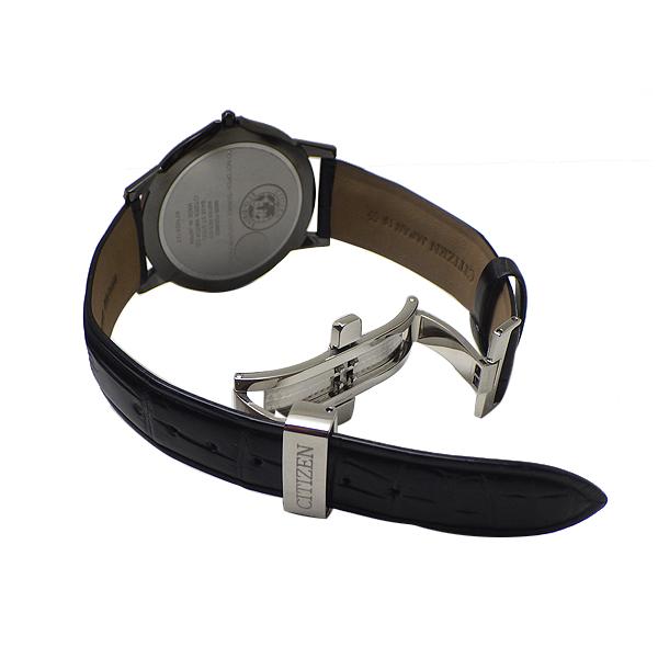 【値下げ】CITIZEN シチズン エコドライブワン AR5025-08E 8826-T023452 腕時計 SS(ステンレススチール)/クロコダイル革 ブラック文字盤 中古 送料無料 質屋出品 | EcoーDrive One | 01