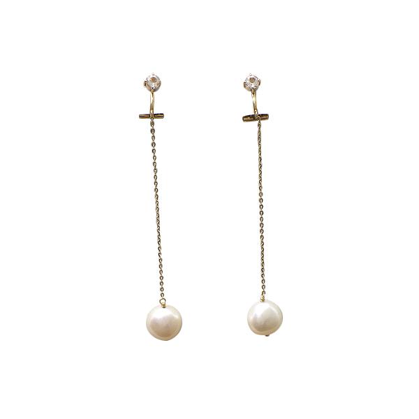 Samantha Tiara サマンサティアラ イヤリング K10(ゴールド) クリアストーン パール 中古 質屋出品 | Samantha Tiara