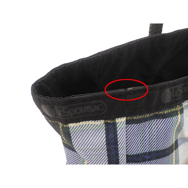 LeSportsac レスポートサック ミディアム 2WAY トート リバーシブルトートバッグ ポリエステル ディープブルータータン(緑がかった青系) 中古 質屋出品 | LeSportsac | 02
