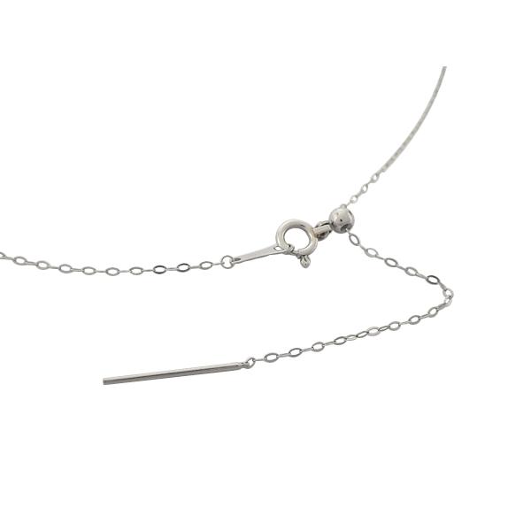 ネックレス Pt950(プラチナ) スフェーン0.80・ダイヤモンド0.04ct チェーン長さ【実寸】最長45cm 中古 質屋出品 |  | 01