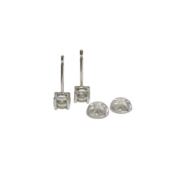 ピアス K18WG(ホワイトゴールド) ダイヤモンド0.23/0.23ct 中古 仕上げ済み 送料無料 質屋出品 |  | 02