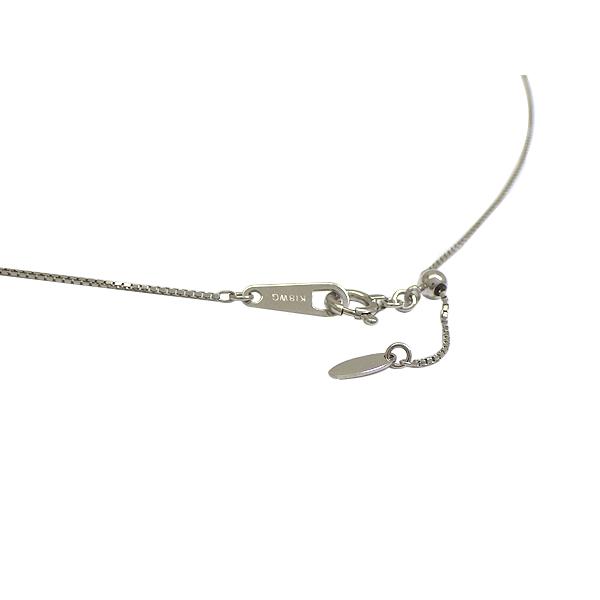 ネックレス K18WG(ホワイトゴールド) ダイヤモンド0.336ct チェーン長さ【実寸】最長45cm 中古 送料無料 質屋出品 |  | 01