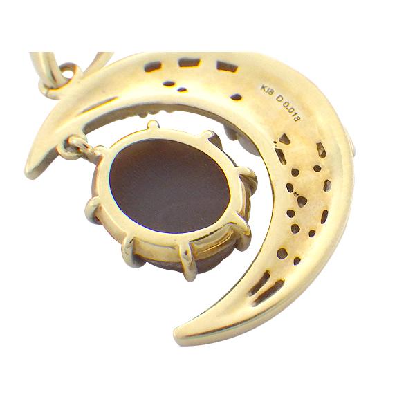 ペンダントトップ K18(ゴールド) カメオ パール・ダイヤモンド0.018ct 中古 送料無料 質屋出品 |  | 02