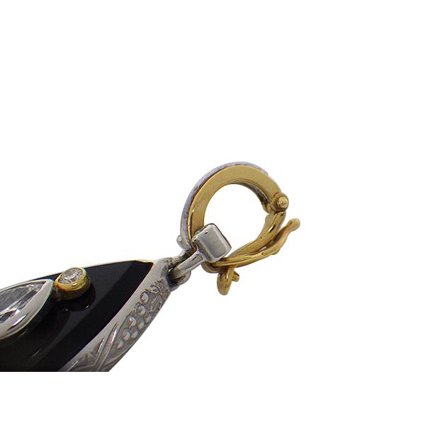 As Time アズタイム ペンダントトップ K18YG/WG(イエローゴールド/ホワイトゴールド) オニキス ダイヤモンド 石川暢子 NOBUKO ISHIKAWA 中古 送料無料 質屋出品 | アズタイム | 02