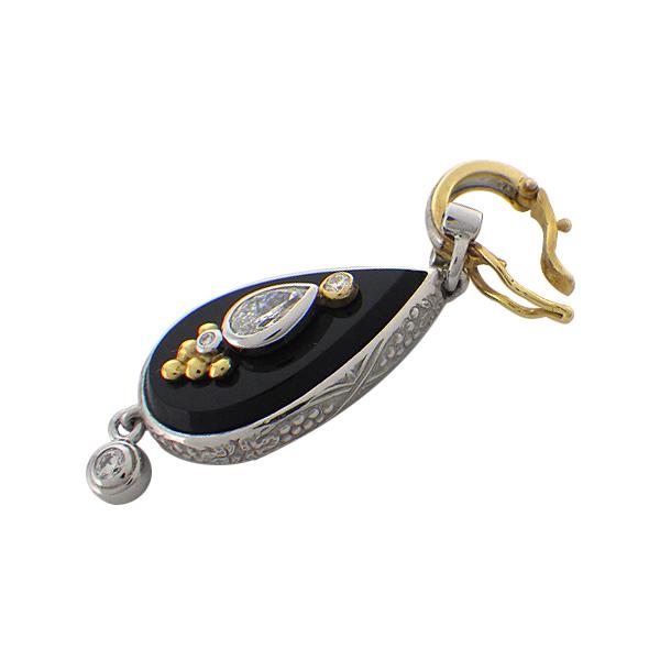 As Time アズタイム ペンダントトップ K18YG/WG(イエローゴールド/ホワイトゴールド) オニキス ダイヤモンド 石川暢子 NOBUKO ISHIKAWA 中古 送料無料 質屋出品 | アズタイム | 03