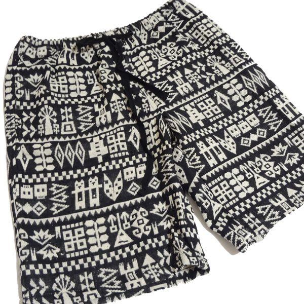 ジャガード エスニック短パン ネパール 短パンエスニックファッション