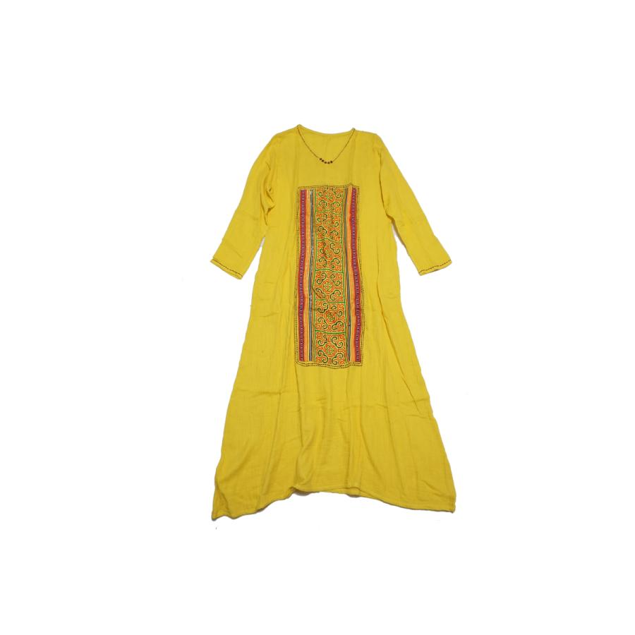 エスニックワンピース マキシ丈ワンピース ロングワンピース 民族 ナチュラルワンピース エスニックファッション 民族パッチコットンロングワンピース Dr3091 Sa アジアン エスニック Asha 通販 Yahoo ショッピング