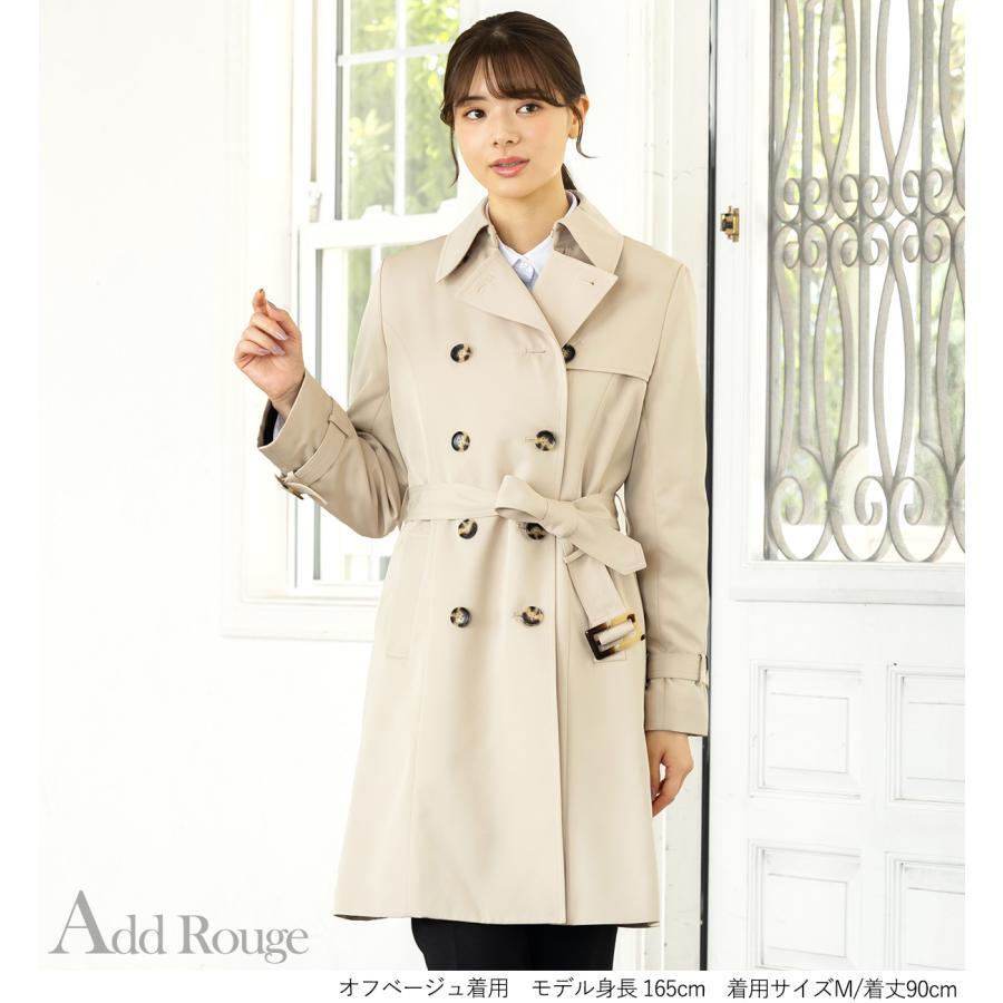 AddRouge トレンチコート レディース アウター 手洗いOK 花粉 AddRouge トレンチコート レディース アウター 手洗いOK 花粉