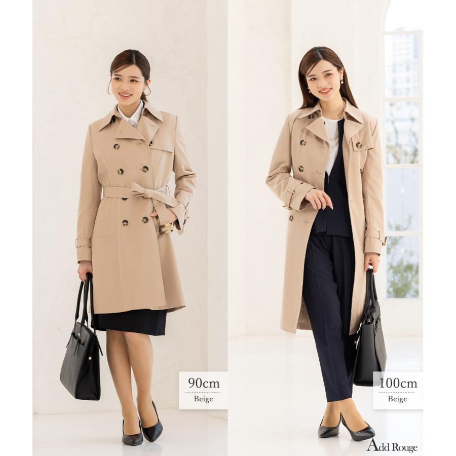 AddRouge トレンチコート 花粉対策 レディース 2way 取り外し AddRouge トレンチコート 花粉対策 レディース 2way 取り外し