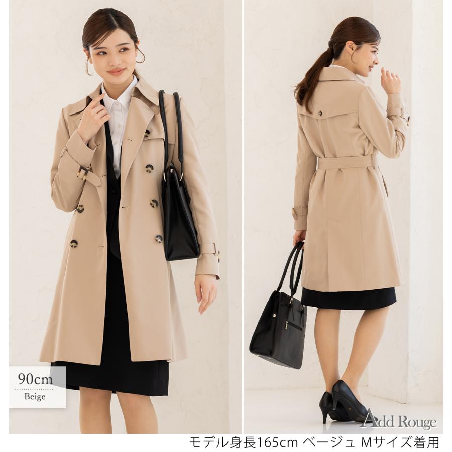 AddRouge トレンチコート 花粉対策 レディース 2way 取り外し AddRouge トレンチコート 花粉対策 レディース 2way 取り外し