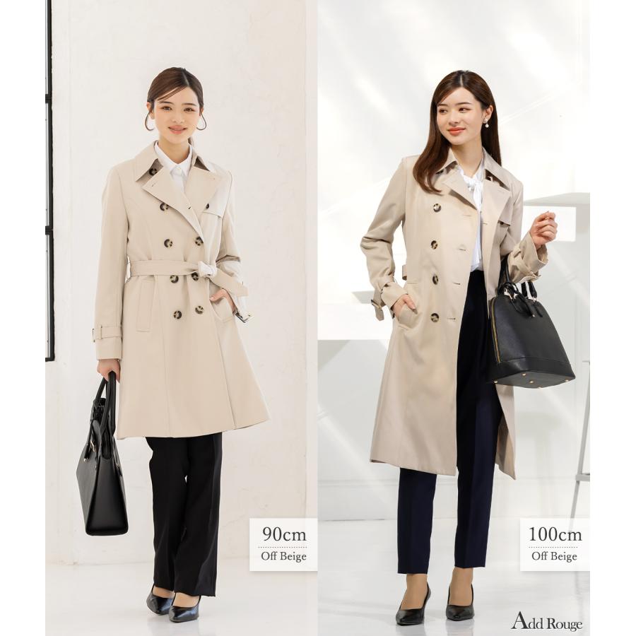 AddRouge トレンチコート 花粉対策 レディース 2way 取り外し AddRouge トレンチコート 花粉対策 レディース 2way 取り外し