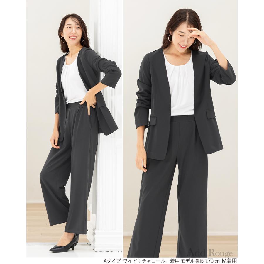 6,490円〜  スーツ レディース パンツスーツ 長袖 春 夏 秋 冬 オールシーズン 大きいサイズ  ビジネススーツ  30代 40代 50代 あすつく 試着チケット対象の画像