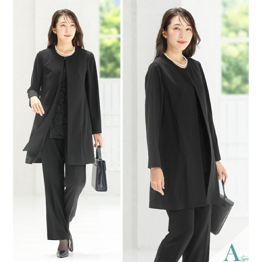 AddRouge（アッドルージュ） 喪服 レディース パンツスーツ ブラック