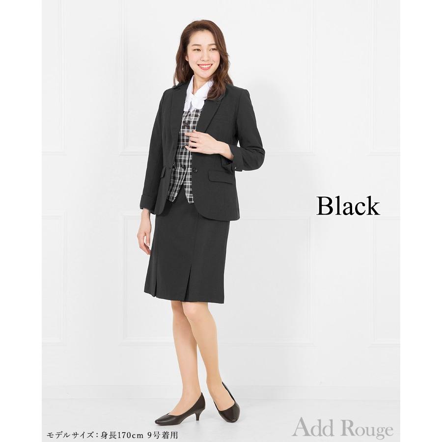 Add Rouge 洗えるスーツ　ウォッシャブル　大きいサイズ AddRouge 事務服 ジャケット レディース 洗える ウォッシャブル