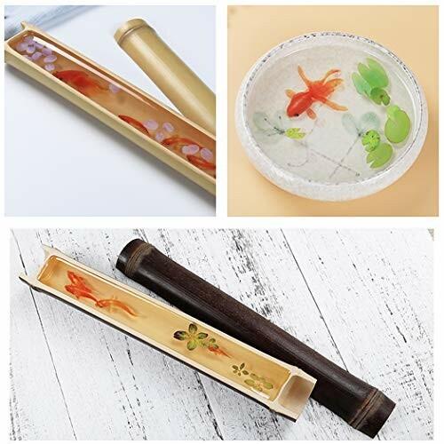 レジン 封入素材 フィルム シート 金魚イラスト 夏 和風金魚鉢 水草 浮草 桜 花びら 半額