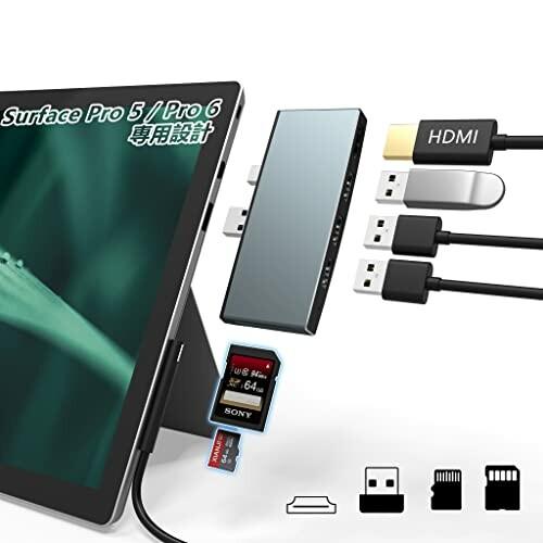 Bawanfa Microsoft Surface Pro 6 Pro 5 専用 Usb 3 0 ハブ 4k 30hz Hdmiポート Sd Tf Micro Sd カードリーダー Usb 3 0ポート 3 高 アッシュカラー 通販 Yahoo ショッピング